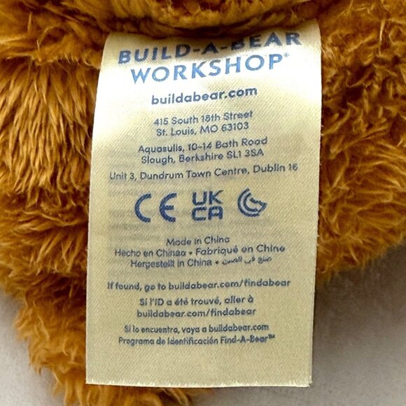 Build A Bear 16" Plush Toy Brown Bear with Army Officer Uniform Hat Boots - Picture 9 of 11